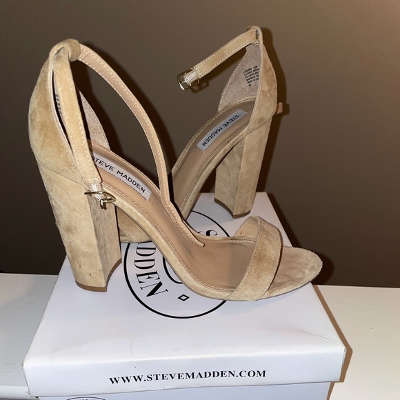 Tan Suede Heels - Picture 1 of 5